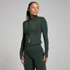 MP Damen Tempo Crop-Jacke – Dunkles Smaragdgrün