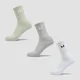 MP Unisex-Crew-Socken (3er Pack) — Grau/Matcha/Weiß