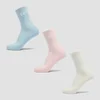 MP Unisex-Crew-Socken (3er-Packung) – Baumwolle/Babyrosa/Babyblau