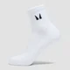 MP knöchellange Laufsocken – Weiß