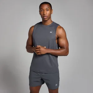 MP Herren Active Grid Trainings-Tanktop – Dunkelgrau - Size XS