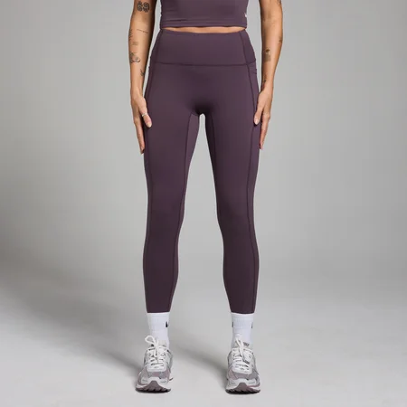 MP Damen Active Leggings mit Taschen – Dunkles Lila