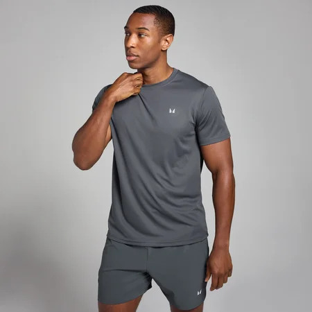 MP Herren Active Grid Trainings-T-Shirt – Dunkelgrau