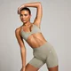 MP Damen Nahtloses Mikro-Bralette – Dunkles Salbeigrün
