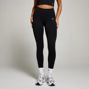 MP Damen Nahtlose Unsichtbar-Scrunch-Leggings – Schwarz - Size S