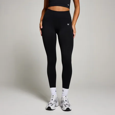 MP Damen Nahtlose Unsichtbar-Scrunch-Leggings – Schwarz