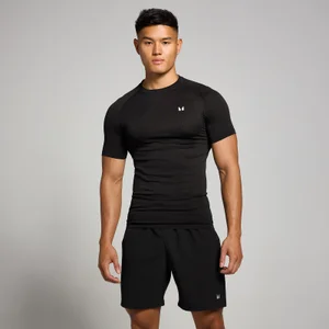 MP Herren Tempo nahtloses T-Shirt mit Grafikelement – Schwarz - Size M