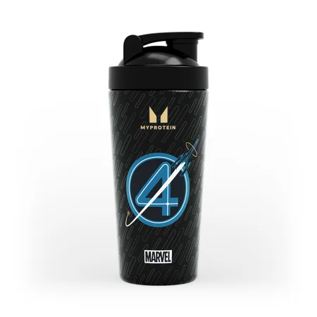 Myprotein Fantastic Four Metall-Shaker – Schwarz