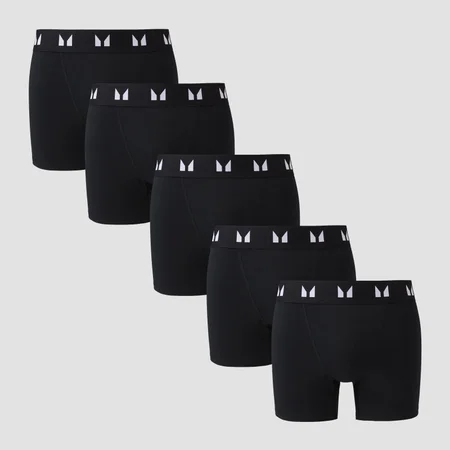 MP Herren Boxershorts, 5er-Pack – Schwarz