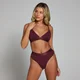 MP Damen Bralette mit V-Ausschnitt – Dunkle Beere