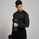 MP Herren Tempo nahtloses Langarmshirt mit Grafikelement – Schwarz