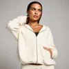 MP Damen Basics Kapuzenpulli mit durchgehendem Reißverschluss – Helles Cremeweiß