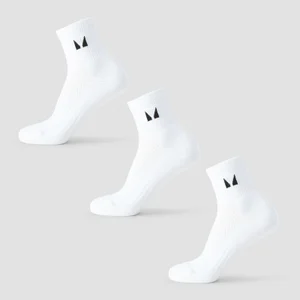 MP knöchellange Laufsocken (3er-Pack) – Weiß - Size UK 2-5