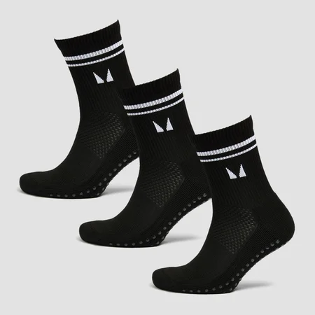 MP Pilates-Socken (3er Pack) – Schwarz