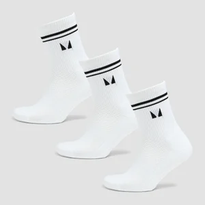 MP Pilates-Socken (3er Pack) – Weiß - Size UK 6-8