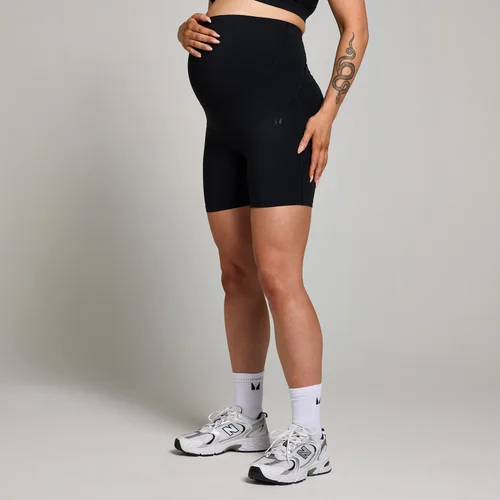 MP Damen Umstands-Radlerhose Über dem Babybauch – Schwarz