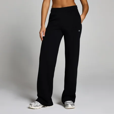 MP Damen Basics Jogginghose mit langer Passform und geradem Bein – Schwarz