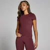 MP Damen Tempo Body Fit Kurzarm-T-Shirt – Dunkle Beere