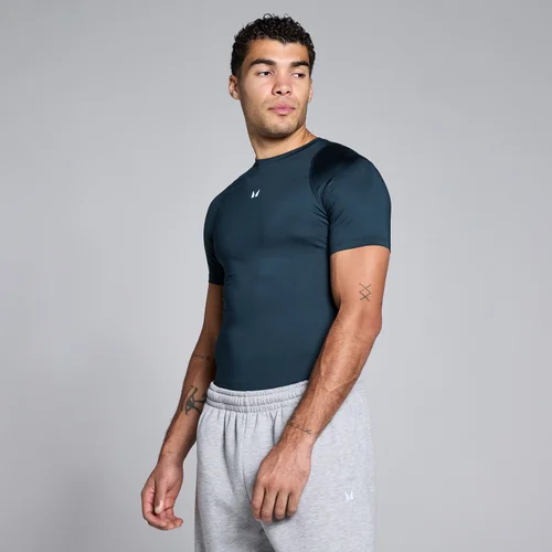 MP Herren Training Kurzarm Baselayer - Dunkelsaphir