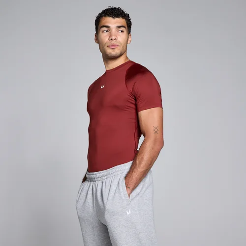 MP Herren Training Kurzarm Baselayer - Kirsche