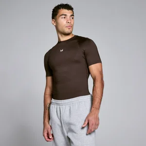 MP Herren Training Kurzarm-Baselayer - Schokolade - Size M