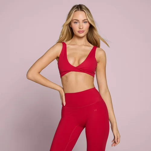 MP Damen Tempo Twist-Front Sport-BH - Rosenrot