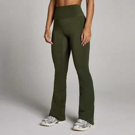 MP Damen Tempo Flared Leggings - Waldgrün