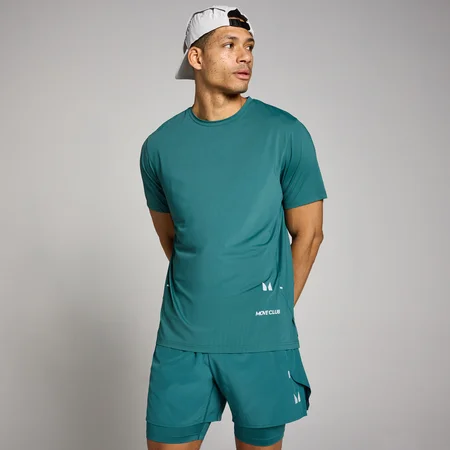 MP Herren Hybrid Mesh T-Shirt - Sattes Petrol