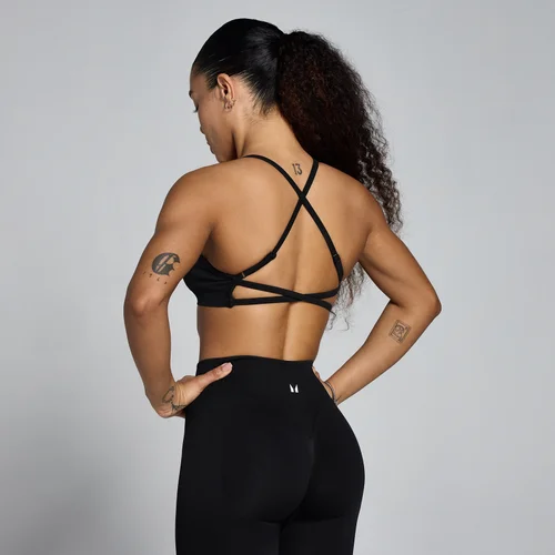 MP Damen Lift Seamless Strappy BH – Schwarz