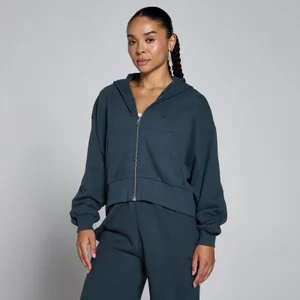 MP Damen Lightweight Loopback Zip Through Hoodie - Faded Blue - Size XS