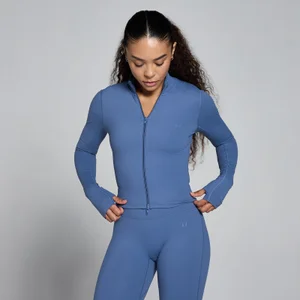 MP Damen Tempo Cropped Jacket – Slate Blue - Size XXL