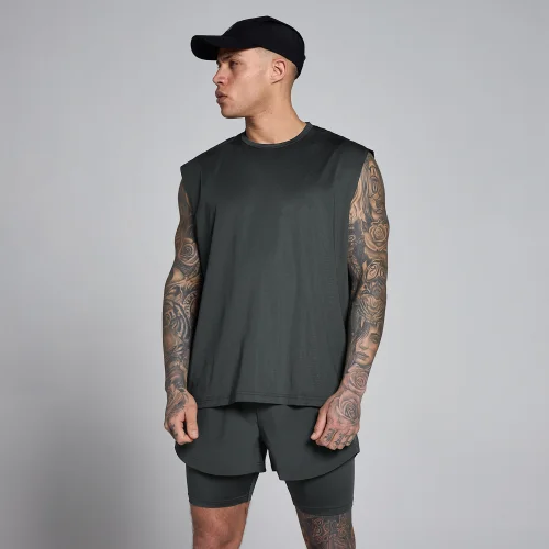 MP Herren Hybrid Oversized-Mesh-Tank – Vintage-Schwarz