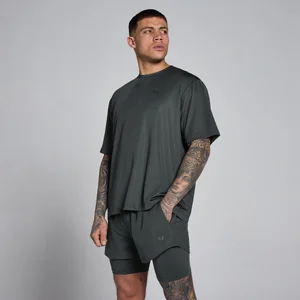 MP Herren Hybrid Oversized Mesh-T-Shirt – Vintage-Schwarz - Size XS
