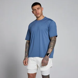 MP Herren Hybrid Oversized Mesh T-Shirt – Schieferblau - Size S