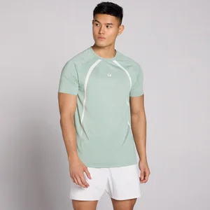 MP Herren Tempo Panel T-Shirt - Eucalyptus - Size XS