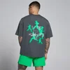 MP Herren Velocity Graphic Cotton Modal T-Shirt - Dark Grey / Green