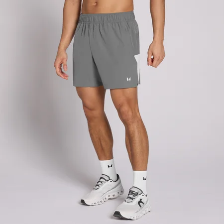 MP Herren Active Training 5" Shorts mit Taschen – Stahlgrau