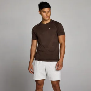 MP Herren Tempo Pillar Graphic Seamless T-Shirt – Kakao - Size M