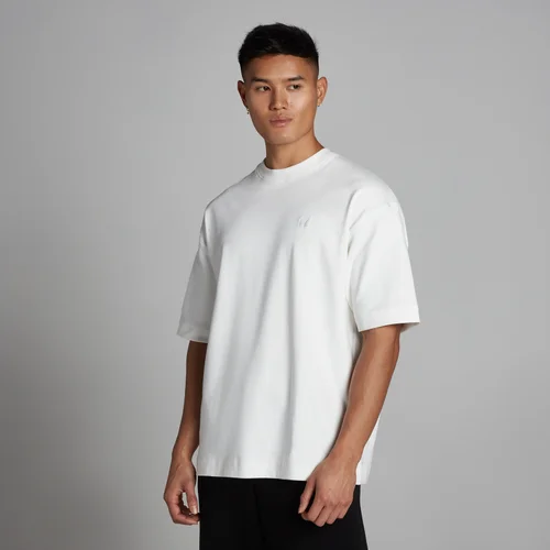 MP Herren Oversized Baumwoll-T-Shirt - Weiß