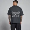 MP Herren Lift Grafik Vintage Oversized-Baumwoll-T-Shirt – Dunkelgrau