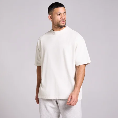 MP Herren Washed Oversized Baumwoll-T-Shirt - Vintage-Weiß