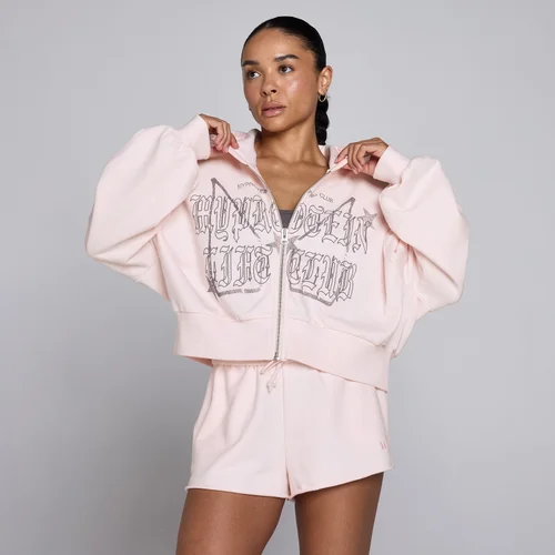 MP Damen Lift Graphic Lifestyle Hoodie mit Reißverschluss - Babyrosa