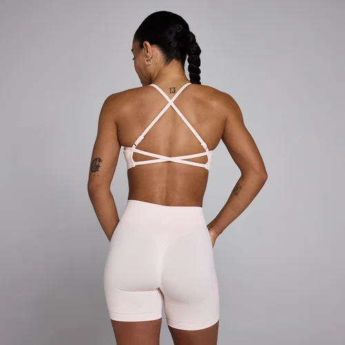 MP Damen Lift Nahtlos Sport-BH mit Trägern - Baby Rosa
