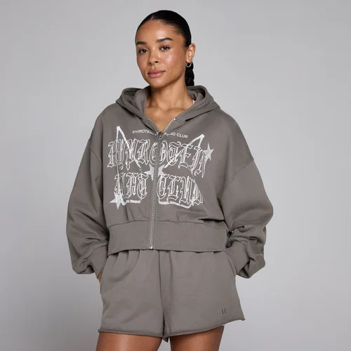 MP Damen Lift Graphic Lifestyle Hoodie mit Reißverschluss - Dunkle Trüffel
