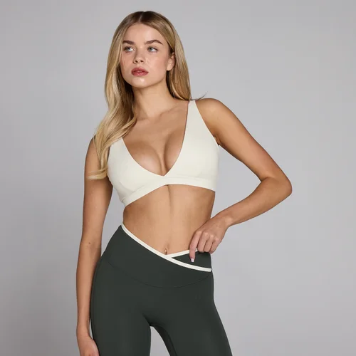 MP Damen Tempo Triangle Sport-BH - Cremeweiß