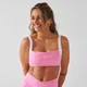 MP Damen X Tatiana Contrast Twist Back Sport-BH - Pretty Pink