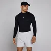 MP Herren Training High Neck Langarm Baselayer - Schwarz
