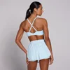 MP Damen Tempo Sport-BH mit gedrehtem Rücken - Babyblau