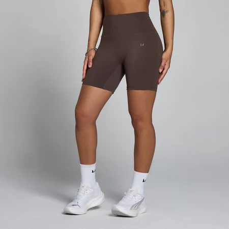 MP Damen Tempo Hoch Geschnittene Shorts - Kakao