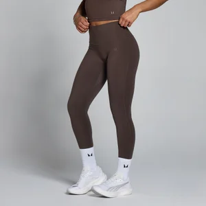 MP Damen Tempo Hoch Geschnittene Leggings - Kakao - Size L